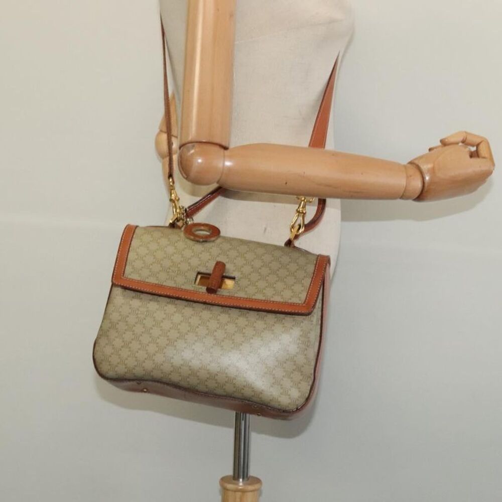 Céline Macadam Beige, Brown Canvas, Leather Handbag (Pre-Owned) - Picture 14 of 16